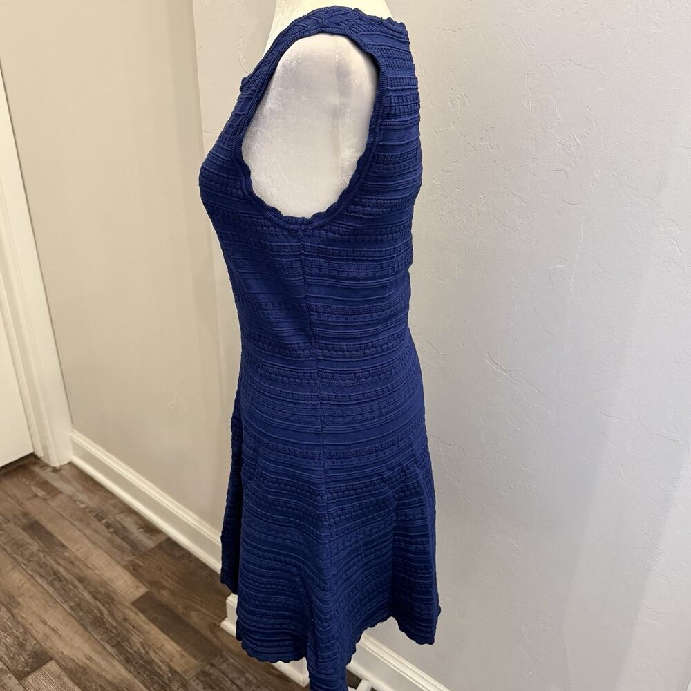 White House Black Market Women’s Dress Size S Fit Flare Sleeveless Blue (A0132) - Picture 4 of 7